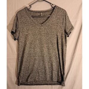 32 Degrees Cool Sleepwear Polyester T-Shirt Women's Size Medium Black White